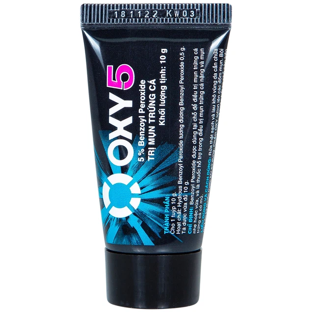 Oxy5 Lotion điều trị mụn bọc và mụn trứng cá (Tuýp 10g)