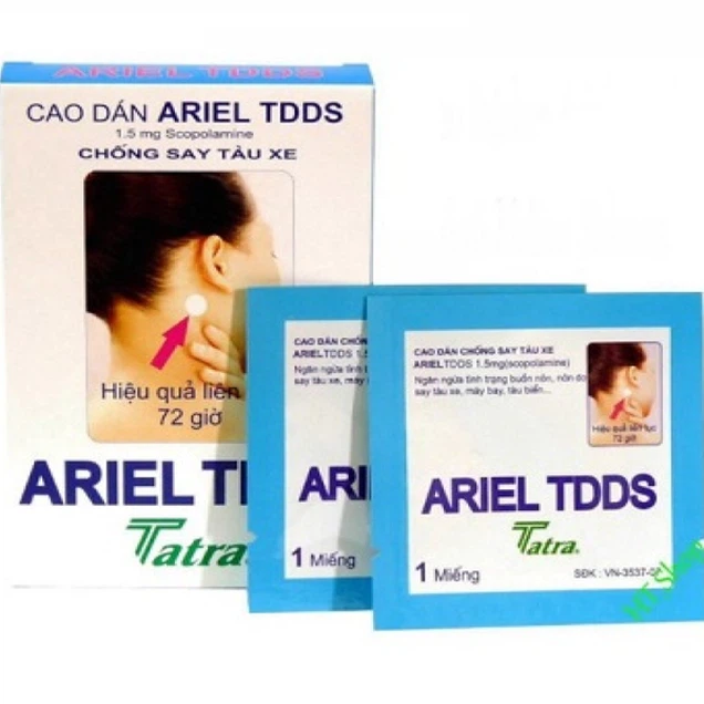 Cao dán chống say Ariel TDDS Tatra (2 miếng)