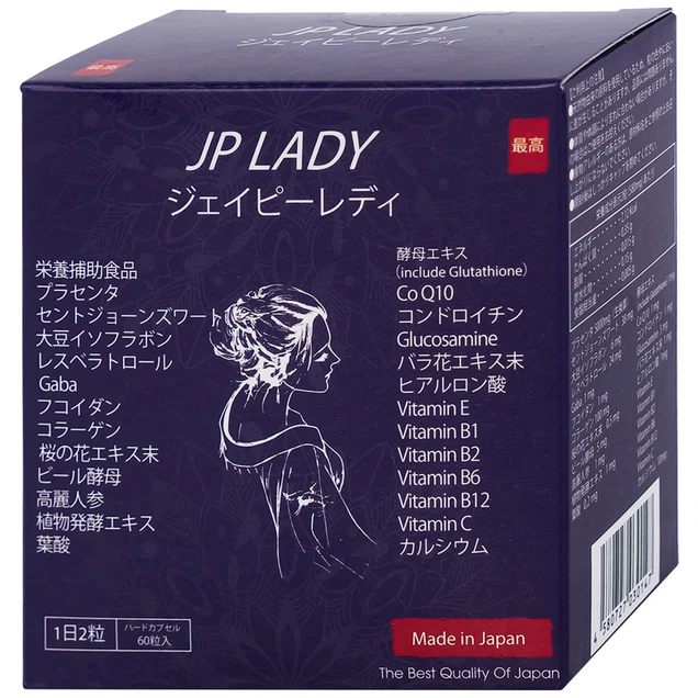 Viên uống JP Lady Menopause Support cung cấp vitamin hỗ trợ phụ nữ giai đoạn tiền mãn kinh (60 viên) - Ảnh 3