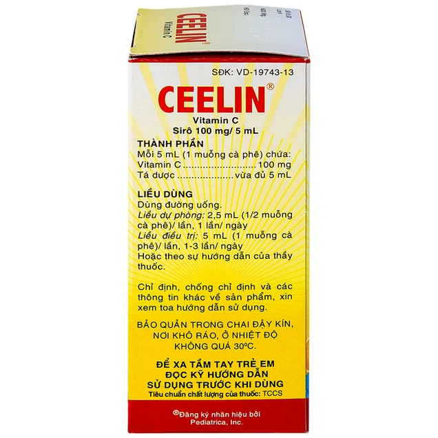 Siro Ceelin bổ sung Vitamin C, tăng cường sức đề kháng (60ml) - Ảnh 4