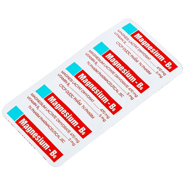 Magnesium-B6 TV.Pharm giảm các triệu chứng thiếu hụt magnesi, nôn mửa, khó chịu (10 vỉ x 10 viên) - Ảnh 4