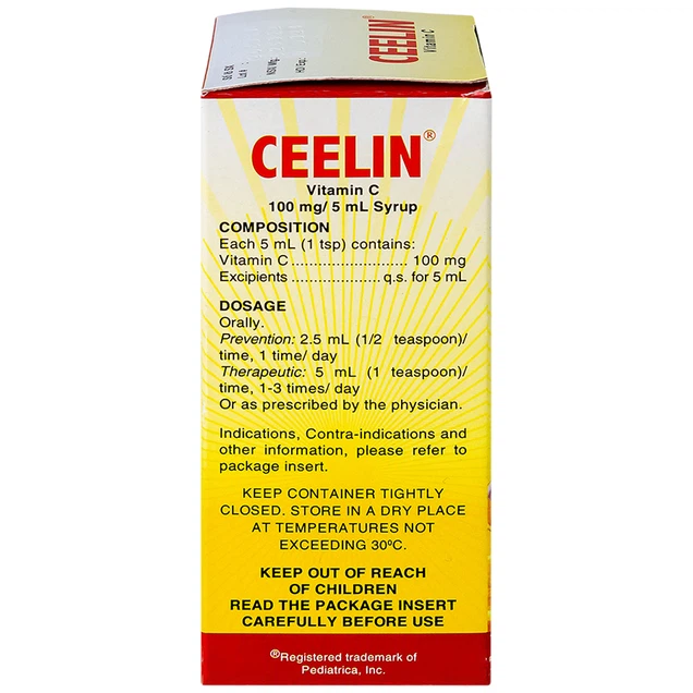 Siro Ceelin bổ sung Vitamin C, tăng cường sức đề kháng (60ml) - Ảnh 5
