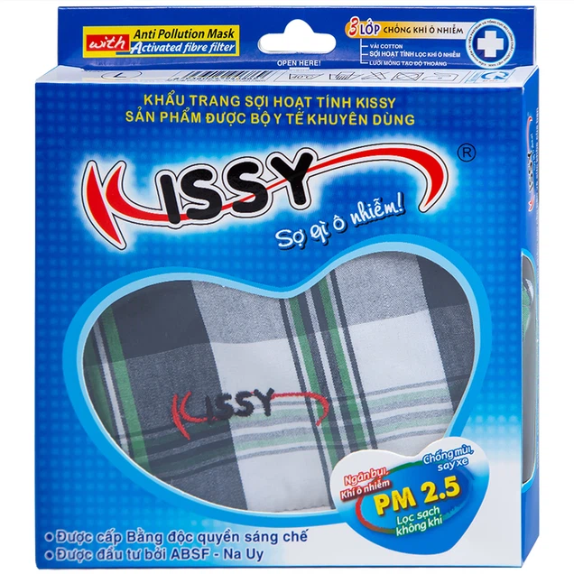 Khẩu trang hoạt tính Kissy L 3 lớp giúp lọc sạch không khí, ngăn bụi, khí ô nhiễm - Ảnh 9