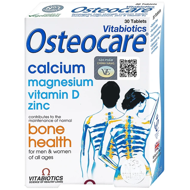 Osteocare bổ sung canxi, khoáng chất cho xương chắc khoẻ (2 vỉ x 15 viên)