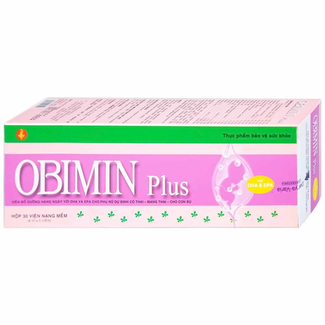 Obimin Plus bổ sung vitamin và khoáng chất (6 vỉ x 5 viên)