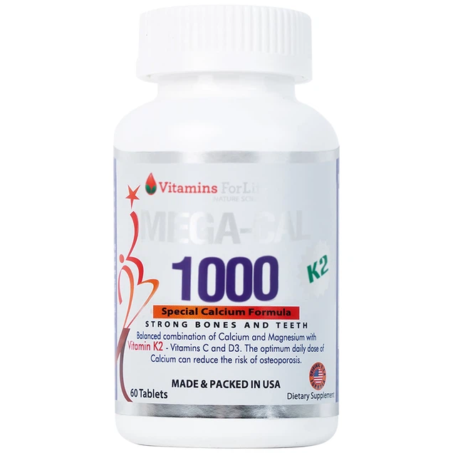 Mega-Cal 1000 bổ sung canxi, chống loãng xương (60 viên) - Ảnh 10