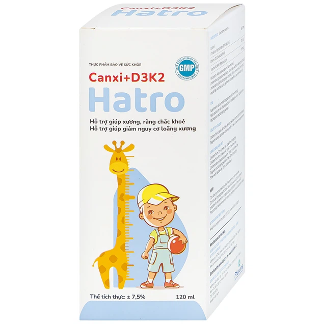 Siro Canxi D3K2 xương khỏe bổ sung canxi giúp xương, răng chắc khỏe (120ml) - Ảnh 4