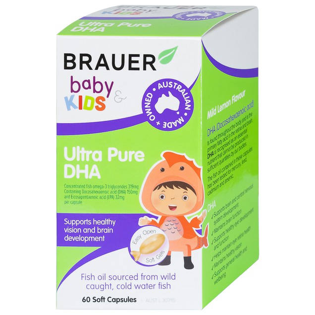 Baby Kids DHA Ultra Pure hỗ trợ phát triển não bộ, sức khỏe cho mắt (60 viên) - Ảnh 4
