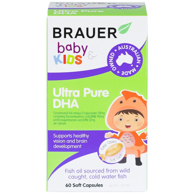 Baby Kids DHA Ultra Pure hỗ trợ phát triển não bộ, sức khỏe cho mắt (60 viên) - Ảnh 6