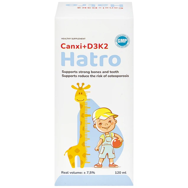 Siro Canxi D3K2 xương khỏe bổ sung canxi giúp xương, răng chắc khỏe (120ml) - Ảnh 6