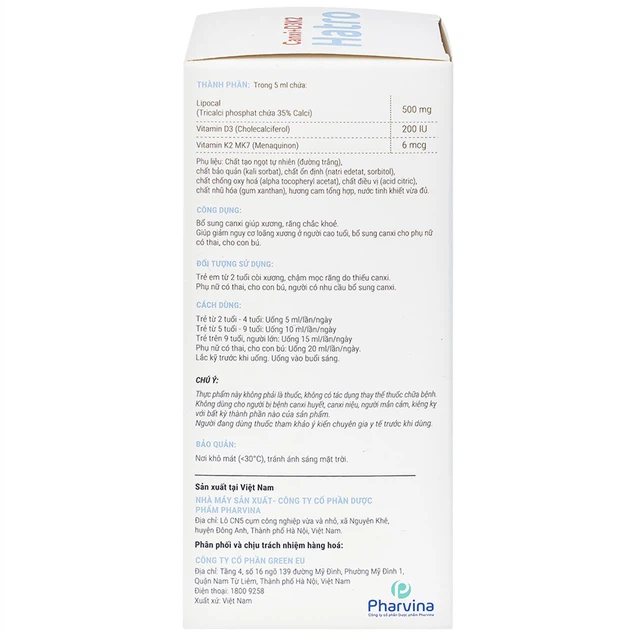 Siro Canxi D3K2 xương khỏe bổ sung canxi giúp xương, răng chắc khỏe (120ml) - Ảnh 7