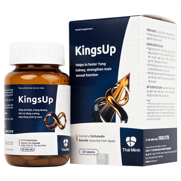 KingsUp bổ thận tráng dương hỗ trợ tăng cường khả năng sinh lý nam (30 viên)
