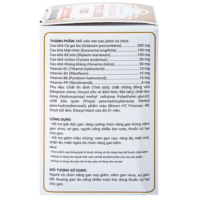 Viên uống Tuệ Linh Plus gan hỗ trợ giải độc gan, tăng cường chức năng gan (60 viên) - Ảnh 5