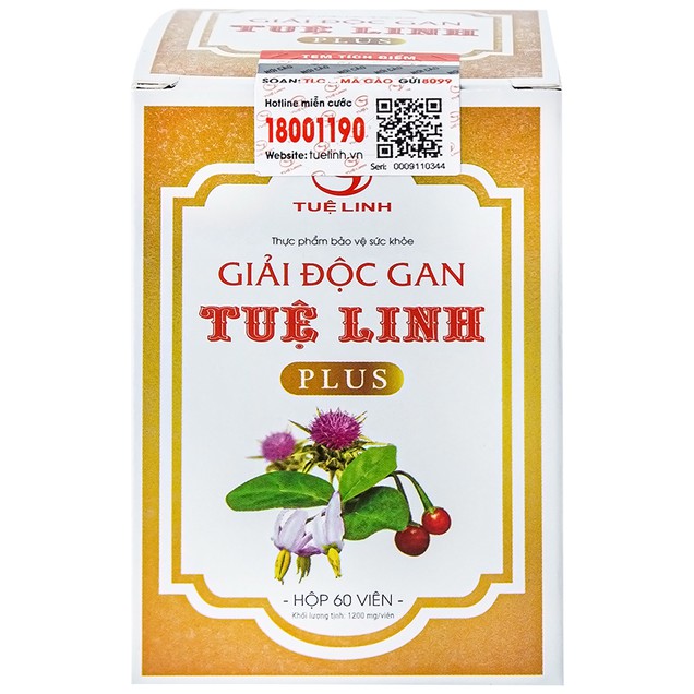 Viên uống Tuệ Linh Plus gan hỗ trợ giải độc gan, tăng cường chức năng gan (60 viên) - Ảnh 6