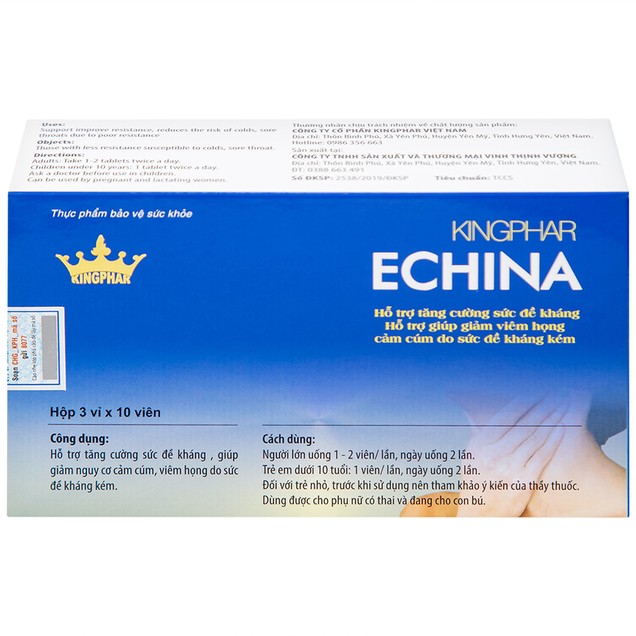 Echina Kingphar tăng sức đề kháng (30 viên) - Ảnh 2