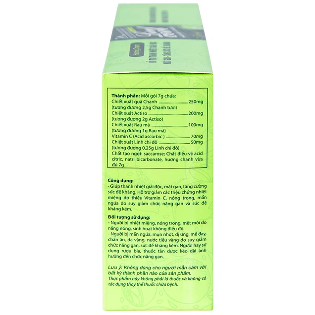Livecool Thanh Nhiệt chanh hỗ trợ giải độc, mát gan (10 gói x 7g) - Ảnh 5