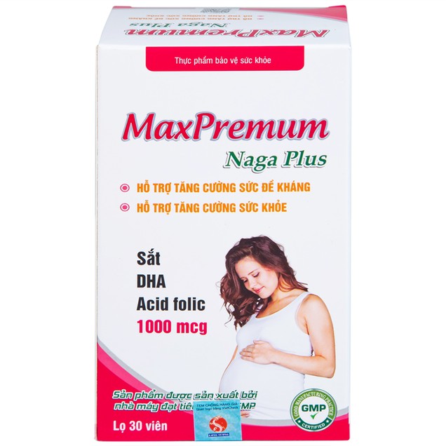 MaxPremium Naga Plus Thai Phụ hỗ trợ tăng sức khỏe, đề kháng cho thai phụ (30 viên) - Ảnh 6
