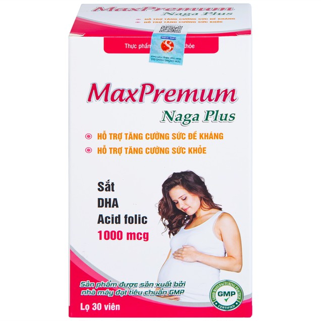 MaxPremium Naga Plus Thai Phụ hỗ trợ tăng sức khỏe, đề kháng cho thai phụ (30 viên) - Ảnh 7